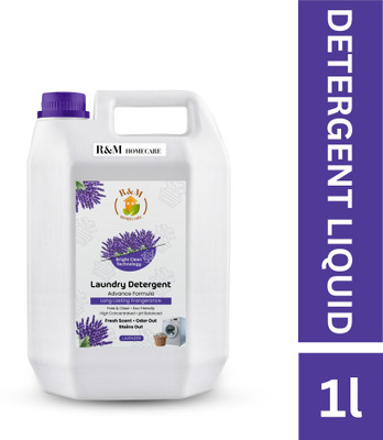 RNM Top Load & Front Load Washing Machine & Hand wash Detergent Liquid Lavender Liquid Detergent(1 L)