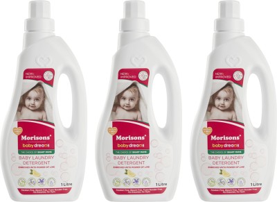 Morisons Baby Dreams Laundry Detergent - 1 Lt pack of 3 Multi-Fragrance Liquid Detergent(3 x 0.33 L)