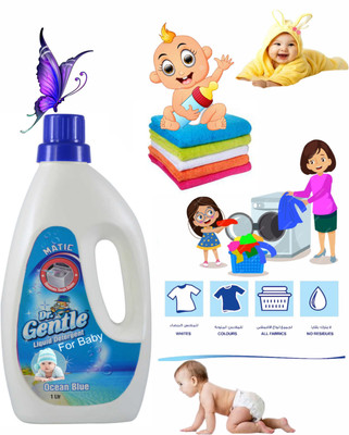 DOCTORGENTLE Baby Laundry Liquid Detergent Powered by Plants with Bio - Enzymes Blossom Liquid Detergent(1 L)