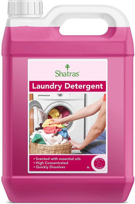 Shatras Pink Lily Liquid Detergent for Fabric Care, for Top-Load and Front Load Machine. Lily Liquid Detergent(5000 ml)