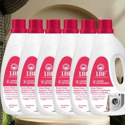 LBF Top Load and Front Load Washing Machine Liquid Detergent Multi-Fragrance Liquid Detergent(6 x 1 L)