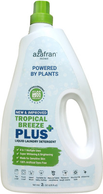 Azafran Home Newly & Improved Tropical Breeze Plus 8 in 1 Liquid Laundry Detergent - 2L Liquid Detergent(2 L)