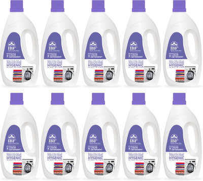IBF Washing Machine Liquid Detergent Value Pack (Pack of 10) Multi-Fragrance Liquid Detergent(10 x 1 L)