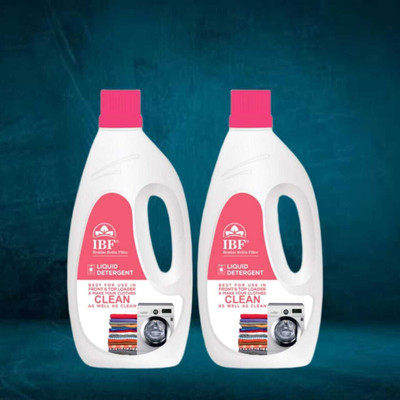 IBF Front & Top Load stain Fresh Liquid Detergent suit combo STAIN REMOVER Multi-Fragrance Liquid Detergent(2 x 1 L)