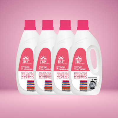 IBF Washing Machine Multi Fragrance Liquid Detergent - Multi-Fragrance Liquid Detergent(4 x 1 L)