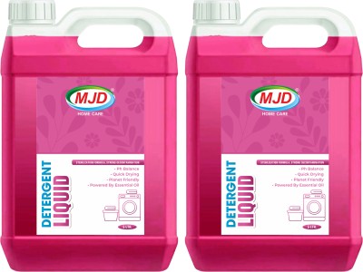 MJD Washing machine liquid detergent top load and front load (Pink 10 Liter) Multi-Fragrance Liquid Detergent(2 x 5 L)