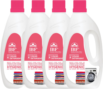 IBF DeepWash Liquid: Maximum Cleaning Power, Minimum Effort Multi-Fragrance Liquid Detergent(4 x 1 L)