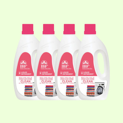 IBF liquid detergent power Top Load & Front load liquid 4L Multi-Fragrance Liquid Detergent(4 x 1 L)