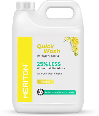 Meriton Laundry Liquid for Fabric Care, Suitable for Top-Load Lime Liquid Detergent Lime Liquid Detergent(5000 ml)