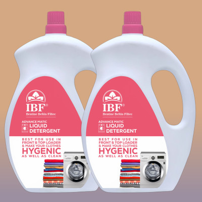IBF Washing Machine detergent liquid Top Load & Front load liquid 10L Multi-Fragrance Liquid Detergent(2 x 5 L)