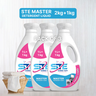 STE SHREE TAPI ENTERPRISE master detergent liquid buy 2 get 1 free Fresh Liquid Detergent(3 x 1 L)