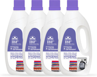 IBF WASHING MACHINE TOP LOAD AND FRONT LOAD LIQUID Multi-Fragrance Liquid Detergent(4 x 1 L)