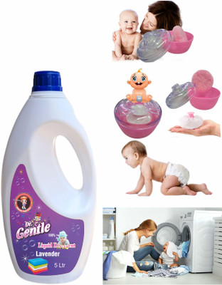 Dr.GENTLE Baby Liquid Detergent - 5L Multi-Fragrance Fluff Matic Liquid Detergent Lavender Liquid Detergent(5 L)