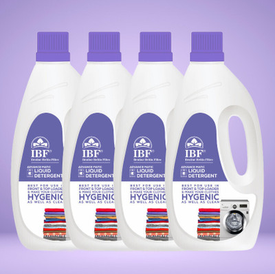 IBF Washing Machine Liquid Detergent Value Pack Multi-Fragrance Liquid Detergent(4 x 1 L)