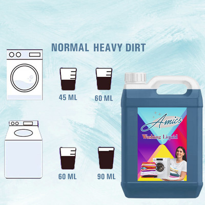 AMICSHIREN top load and front load liquid detergent, machine, Wash Detergent Fresh Liquid Detergent(5 L)
