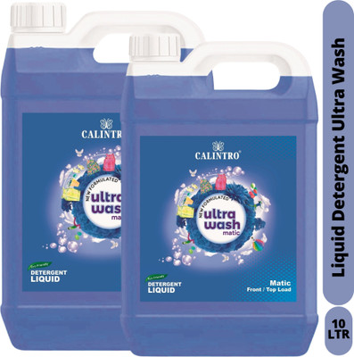 Calintro Premium Ultra Wash Top load & Front Load machine liquid detergent. Rose Liquid Detergent(2 x 5000 ml)