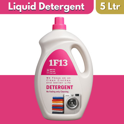 1F13 Fluff Essential Matic Liquid Detergent | washing machine top and front load 5L Lavender Liquid Detergent(5 L)