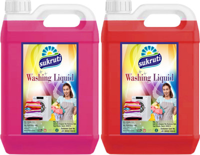 sukruti Top load and front load liquid detergent, machine, Wash Detergent Multi-Fragrance Liquid Detergent(10 L)