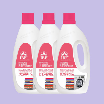 IBF Washing Machine Top Load & Front Load Multi-Fragrance Liquid Detergent(3 x 1 L)
