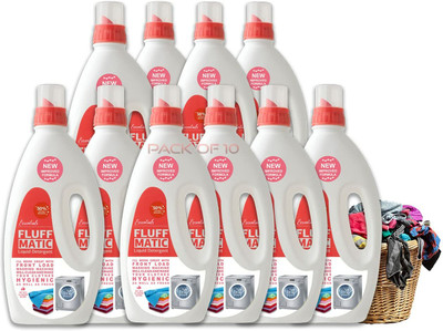 IFB Front Load Washing Machine Multi Fragrance Liquid Detergent-1 Litre (Pack of 10) Lime Liquid Detergent(10 x 1 L)