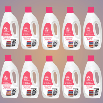 IBF Washing Machine Liquid Top & Front load 10L Multi-Fragrance Liquid Detergent(10 x 1 L)