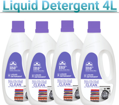 IBF All-in-One Washing Machine Liquid Detergent Multi-Fragrance Liquid Detergent(4 x 1 L)