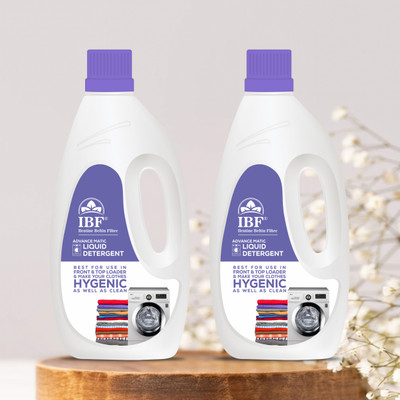 IBF Washing Best Machine Liquid Detergent Washing Best Machine Liquid Detergent Multi-Fragrance Liquid Detergent(2 x 1 L)