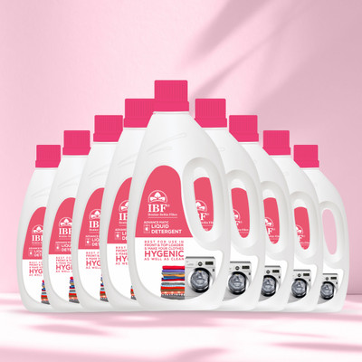 IBF washing machine top & front load Multi-Fragrance Liquid Detergent(10 x 1 L)