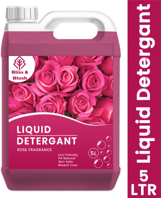 BLISS & BLUSH washing machine liquid detergent clean all fabric power full in only 1 wash 5l Multi-Fragrance Liquid Detergent(5 L)