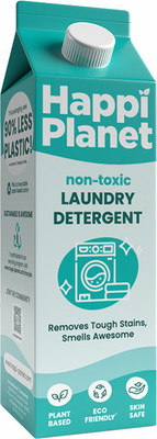 Happi Planet Organic Laundry Liquid Detergent | Removes Stains & Odour | Front & Top Load Floral Liquid Detergent(1 L)