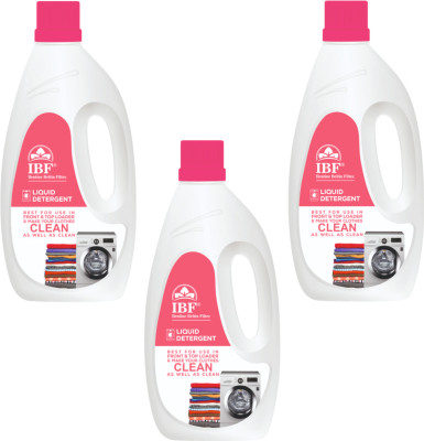 IBF Top and Front Load Laundry Liquid – Deep Clean Formula Multi-Fragrance Liquid Detergent(3 x 1 L)