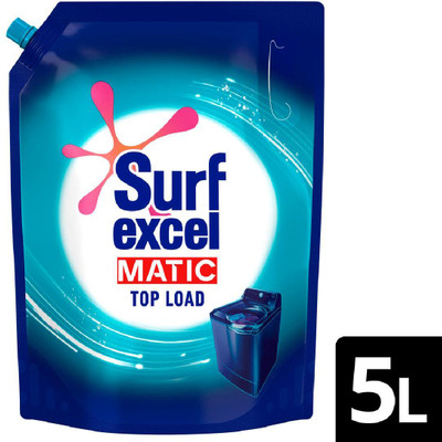 Surf excel | Matic | Top Load | Liquid Detergent Fresh Liquid Detergent(5 L)