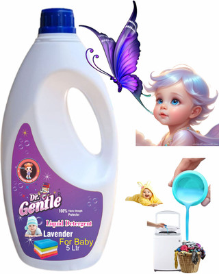 DOCTORGENTLE 5 Ltr Lavender Baby Cloths Liquid Detergent Lavender Liquid Detergent(5 L)