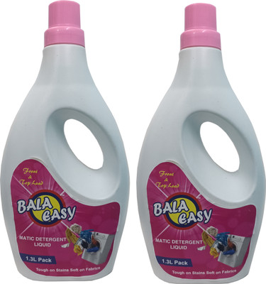 Bala Easy Matic Detergent Liquid Front & Top Load Washing Machine Aqua Liquid Detergent(2 x 1.35 L)