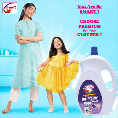Jinlite Advance Power Technology With Deep Clean Floral Liquid Detergent(5 L)