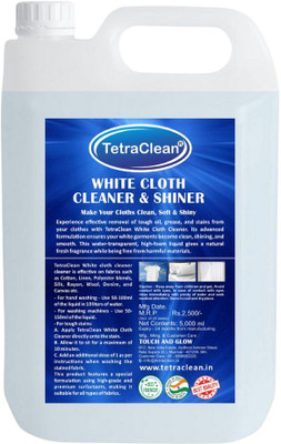 TetraClean White Cloth Cleaner and Brightener Liquid Detergent with Lavender Fragrance Lavender Liquid Detergent(5 L)