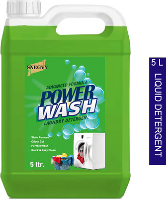 Snegvy Liquid Detergent Refil Can-5 Liter | Power Wash Formula | Advanced Formula Fresh Liquid Detergent(5 L)