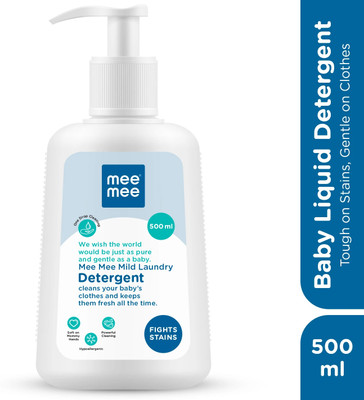 MeeMee Mild Baby Laundry Ph Balanced and Fights Stains Multi-Fragrance Liquid Detergent(500 ml)