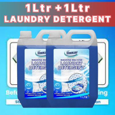 REGLET LIQUID DETERGENT WASHING MACHINE Clean & Clear LAUNDRY LIQUID DETERGENT Lavender Liquid Detergent(2 x 1 L)