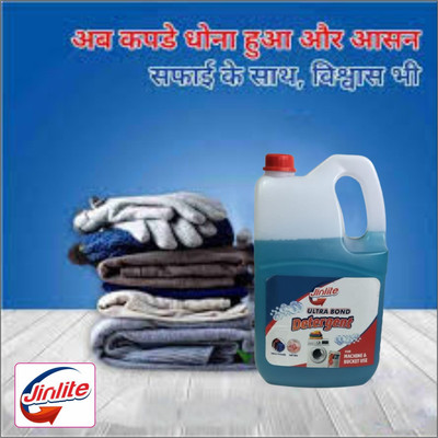 Jinlite ultra bond deep clean liquid suitable for bucket and machine use Multi-Fragrance Liquid Detergent(5000 ml)