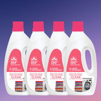 IBF top&front load liquid detergent for Machine and HandWash Multi-Fragrance Liquid Detergent(4 x 1 L)