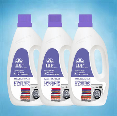 IBF Ilentine Beltin Filtec Liquid For All Type Of Washing Machine Liquid detergent Multi-Fragrance Liquid Detergent(3 x 1 L)