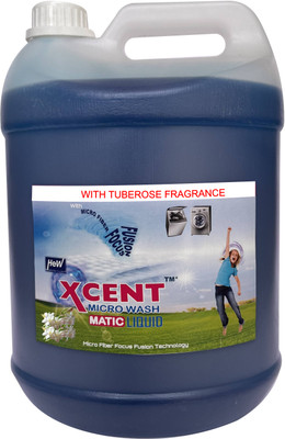 HEW XCENT Top Load & Front Load Mega Saving Pack Fragrance Tube Rose Liquid Detergent(5 L)