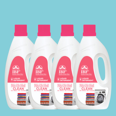IBF Top Load and Front Load woshing Machine Multi-Fragrance Liquid Detergent(4 x 1 L)