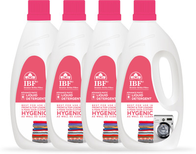 IBF Top & Front Load || Hand By Wash Clothes Washing Machine Liquid (4 L) Fresh Liquid Detergent(4 x 1 L)