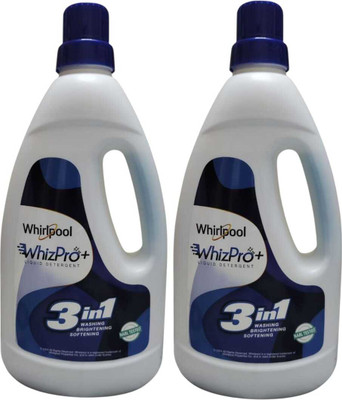 Whirlpool Wizpor+ liquid detergent 3 in 1 'washing, brightening, softening' 1 L(PACK OF 2) Liquid Detergent(2 x 500 ml)