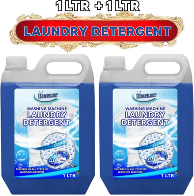 REGLET Laundry Liquid - Natural & Non Toxic - Eco-friendly - Tough on Stains Lavender Liquid Detergent(2 x 1 L)
