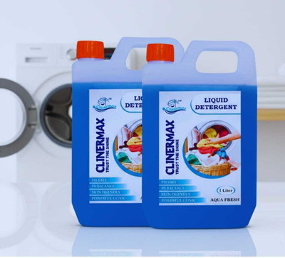 Clinermax Smart Wash 1L Combo – Long Fresh, Quick Clean Multi-Fragrance Liquid Detergent(2000 ml)