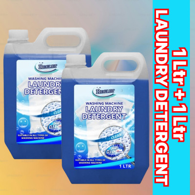 REGLET REMOVES STAIN QUICKLY AND GIVES SHINE TO YOUR CLOTHES Lavender Liquid Detergent(2 x 1 L)
