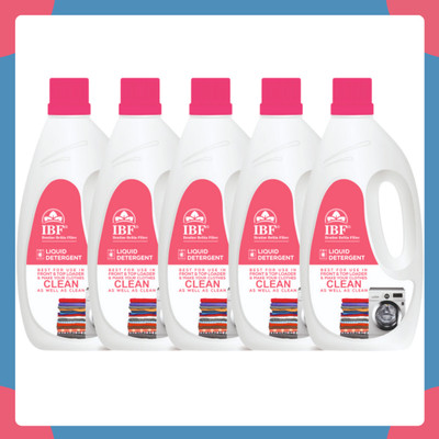 IBF washing machine Liquid Detergent Blue Ilentine Beltin Filtec Multi-Fragrance Liquid Detergent(5 x 1 L)